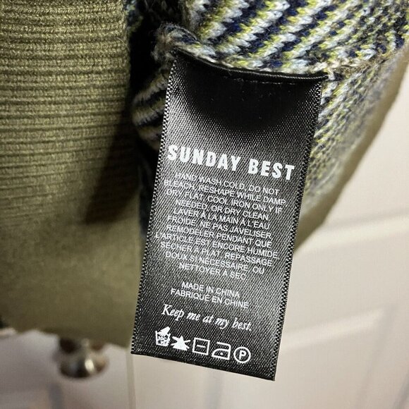 Aritzia Sunday Best Sweater Womens M/2 Peggy Retro Inspired Knit Oversized - Picture 6 of 8